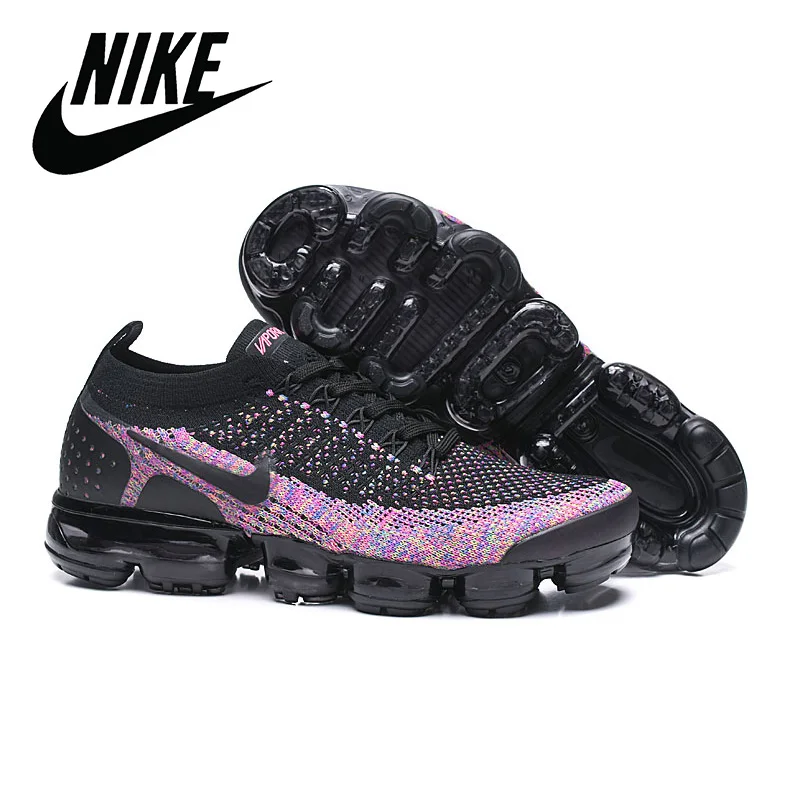 Мужские кроссовки для бега NIke Air Vapormax Flyknit 2 0 классические черные прогулок размер