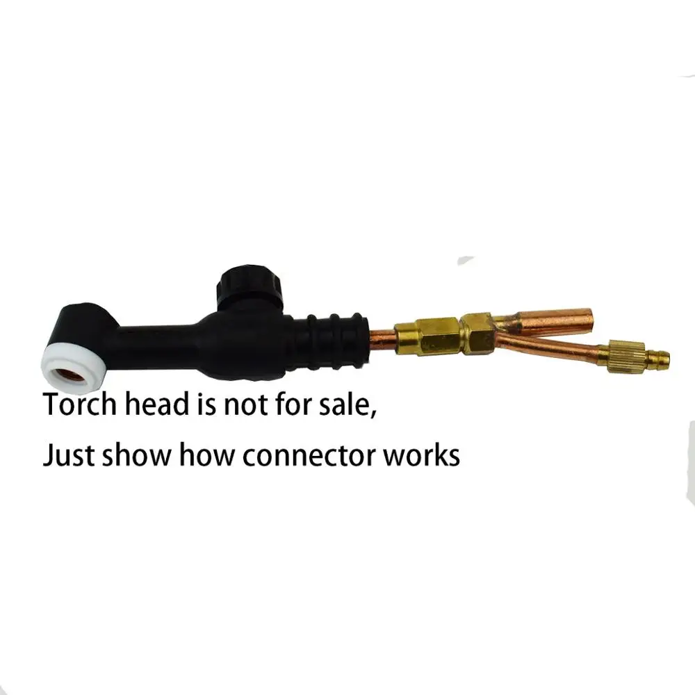 TIG Welding Torch Adaptor Cable Connector Gas Electricity Seperated Type 1pc