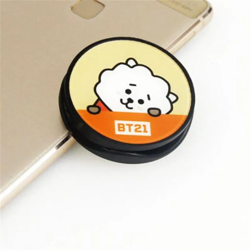 wireless charging stand for iphone and apple watch Korean Cartoon Sheep Bear Expanding Stand Mount Phone Socket Fold Mobile Smartphones Pocket Desktop Bracket Phone Stand Holder mobile stand for car