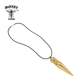 

HORNET Gold Crown Scepter Necklace Metal Smoking Pipe 108 MM Multi-Purpose Tobacco Pipe "Nice Necklace Also Smoking Pipe"