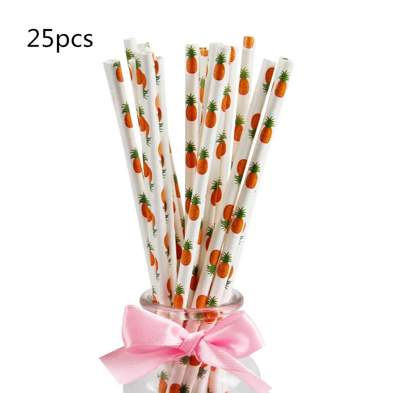 25pcs straw 20 шт./пакет золото Фольга ананас Бумага салфетки принт напитков бабочка товары для праздников и вечерние декупаж тканей DIY 33*33 см - Цвет: 25pcs straw