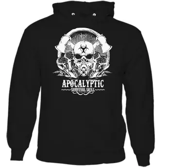 

Apocalyptic Survival Skill Mens Zombie Hoodie Gaming Skull PS4 XBox PC Game men long sleeve gym jogger winter summer coat