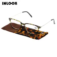 Новые дизайнерские мужские и женские металлические очки для чтения, желтые леопардовые очки, одиночные линзы для чтения+ 1,00~+ 4,00