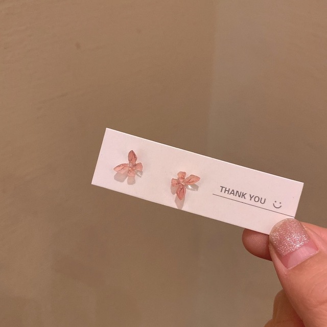 Fairy Stereo Butterfly Stud Earrings Set Combination Small Simple Design Online Celebrity Hypoallergenic INS Earrings