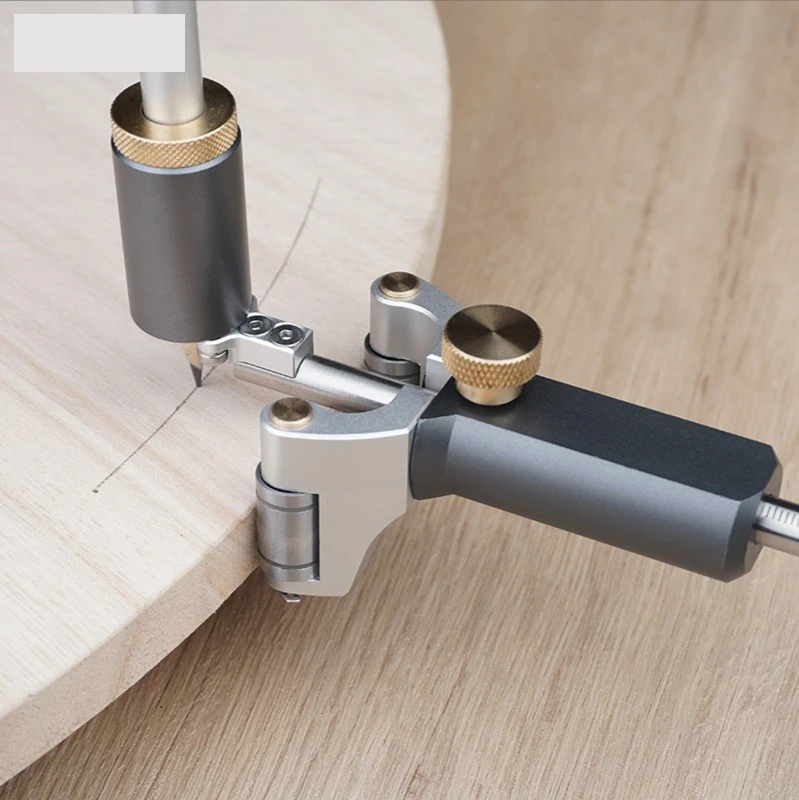 Alat Pengukur Paralel Scriber Kurva Busur Garis Lurus Pekerjaan Kayu