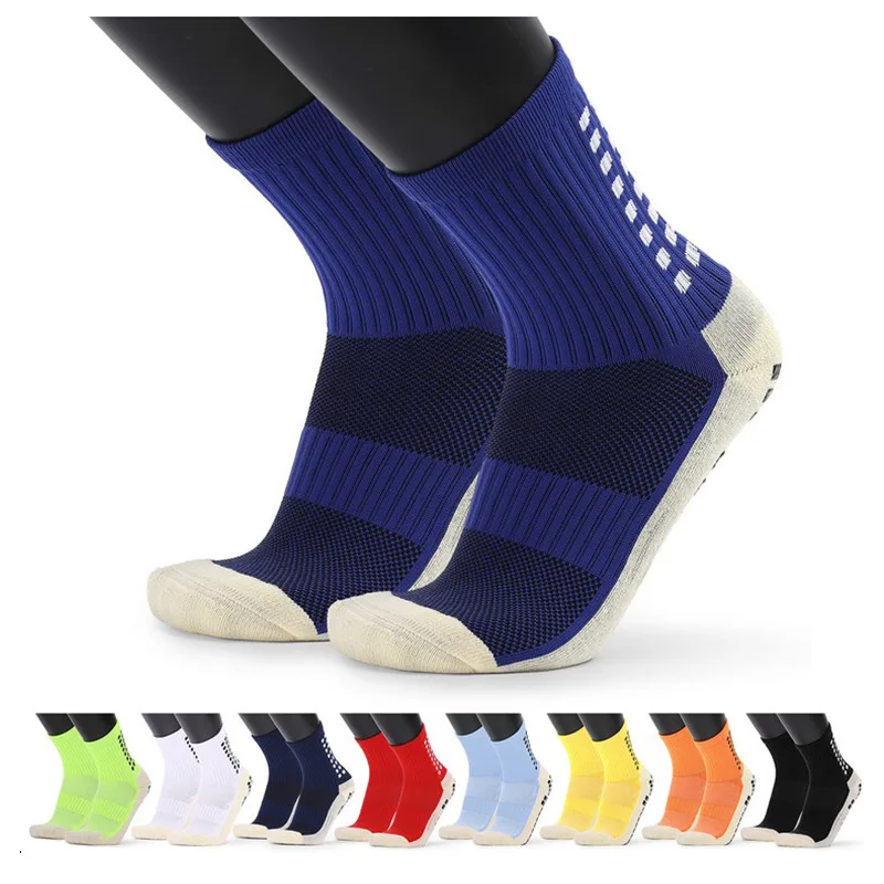 New Football Socks Anti Slip Soccer Socks Men Sports Good Quality Cotton Calcetines The Same Type As The Trusox 11 Colors