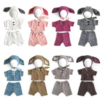 

3 Pcs/set Fashion Infant Photo Clothing Sweet Newborn Baby Girls Photography Clothes Accessories Hat Pants Outfits