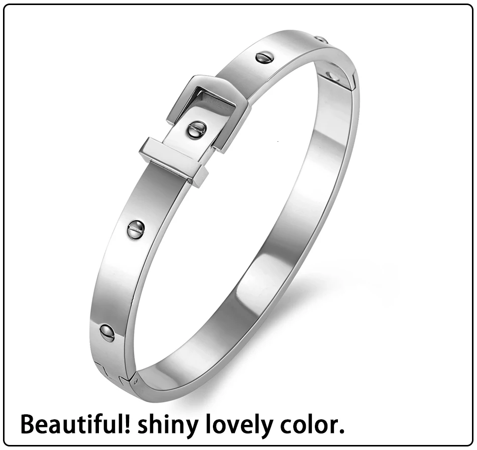 Bangles Bracelet Stainless Steel Femme (4)