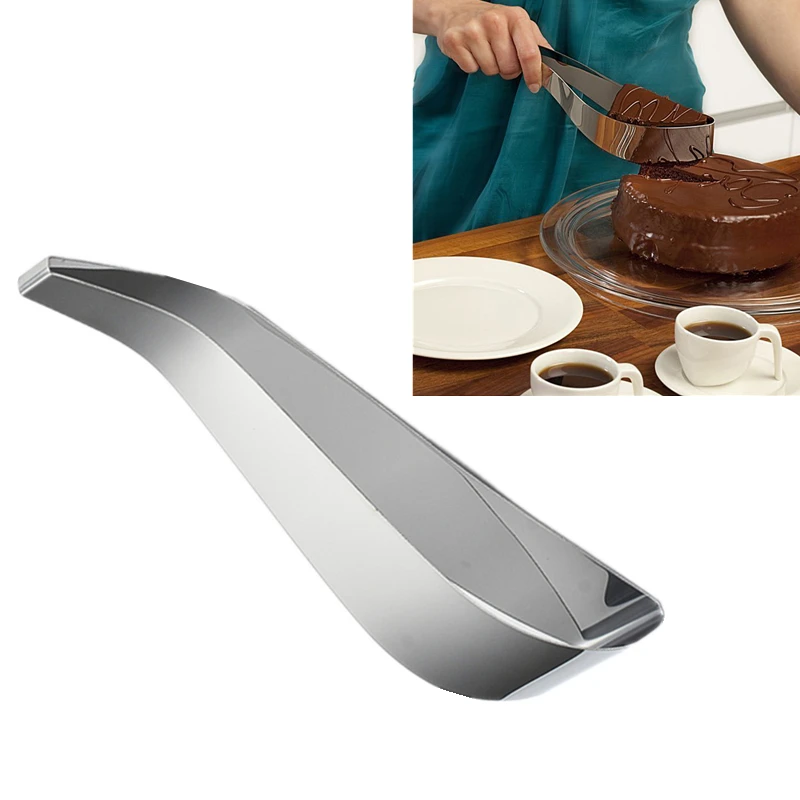 1PC Stainless Steel Cake Slicer Cheese Confectionery Cutter Chocolate Biscuit Knife Pie Pancake