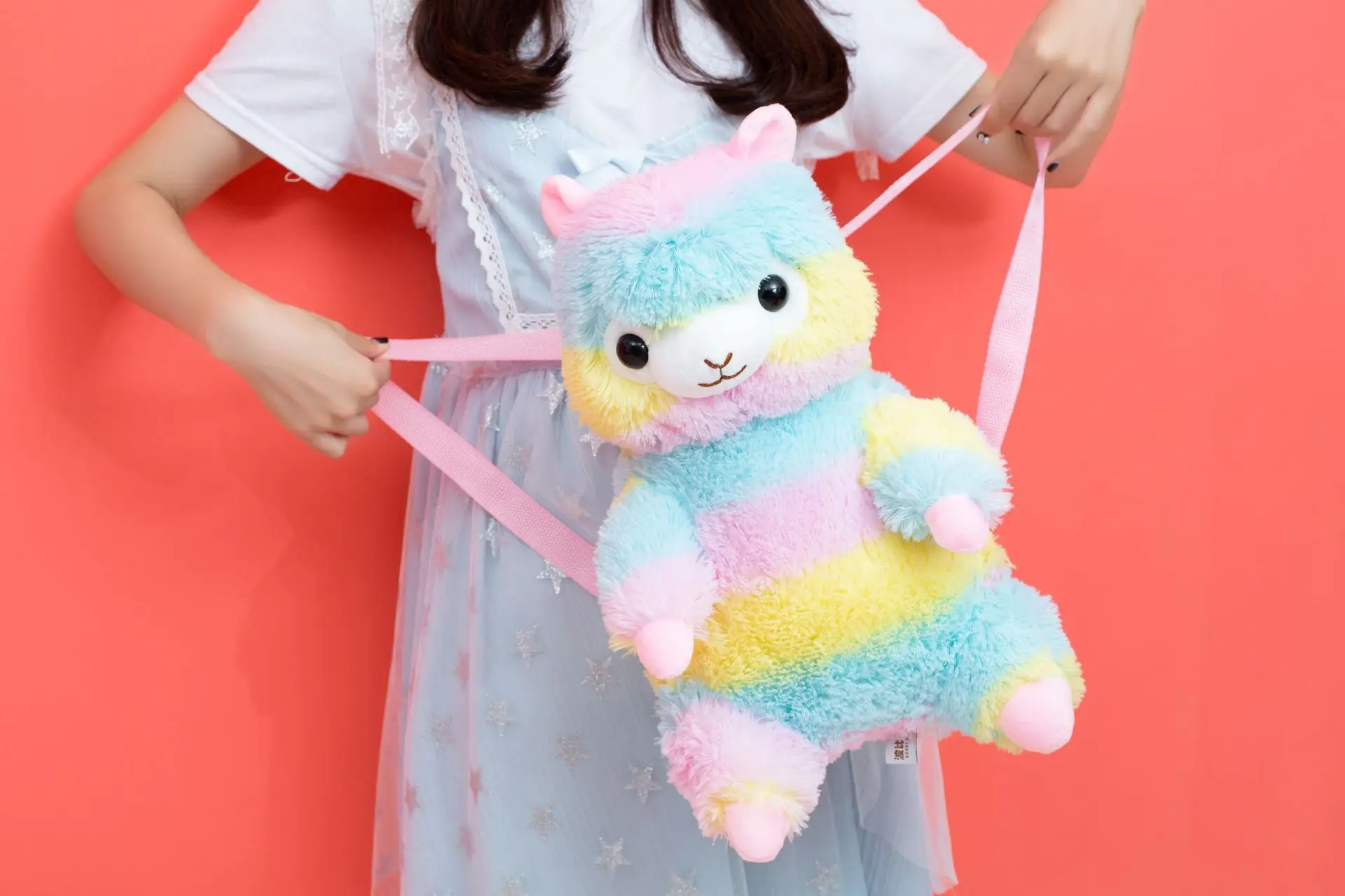 Rainbow Alpaca schoolbag