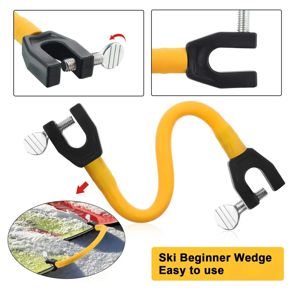 Kisbeibi Ski Tip Connector, Ski Wedge Training Clip, Ski Tip Connector Ski Training Wedge Aid Sneeuw Ski Training Tools Voor Winter Training Skiën Beginners, Draagbaar En Duurzaam (zwart Kisbeibi Ski Tip Connector, Ski Wedge Training Clip, Ski Tip Connector Ski Training Wedge Aid Sneeuw Ski Training Tools Voor Winter Training Skiën Beginners, Draagbaar En Duurzaam (zwart