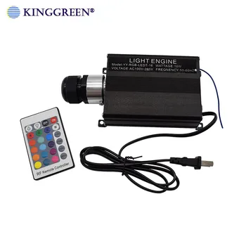 

1X High quality RGB color LED 16W fiber optic light engine with 24key IR remote controller free shipping