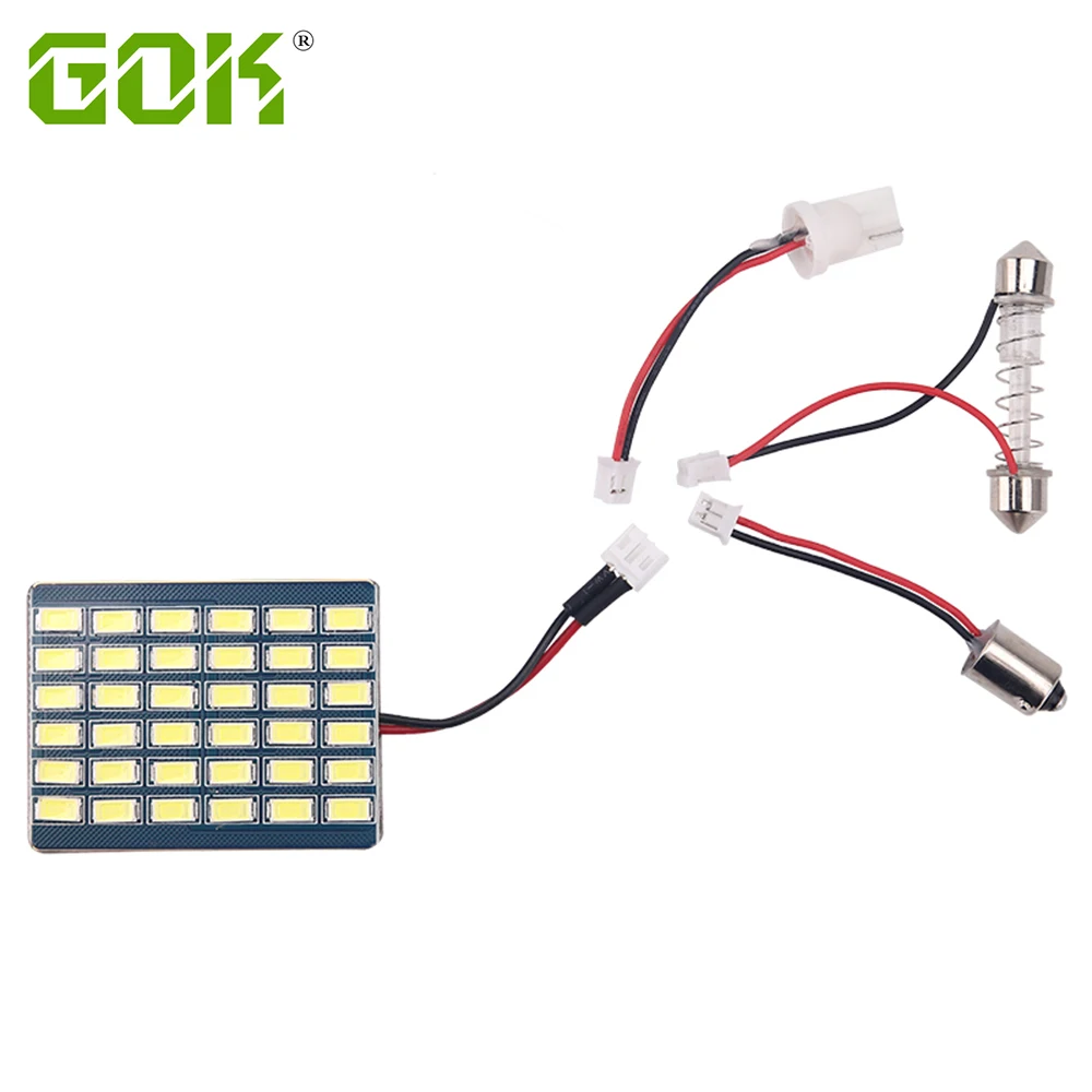 

4-50sets Car Interior lights Super white Night Reading Light 5730 Led 36SMD Dome Lamp With Super Easy Wedge T10 C5W Festoon Ba9s