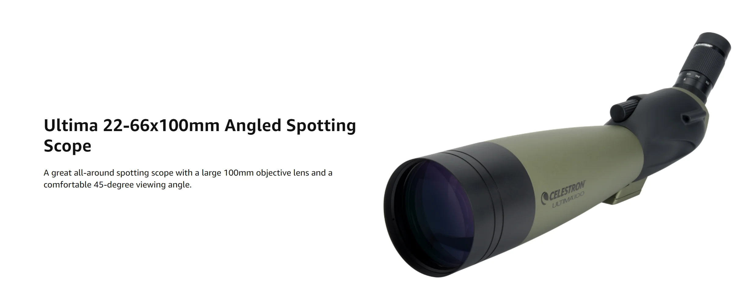 Окуляр Celestron 22-66x zoom с многослойным покрытием ОПТИКА 100 мм Ultima Zoom водонепроницаемый рефрактор Зрительная труба