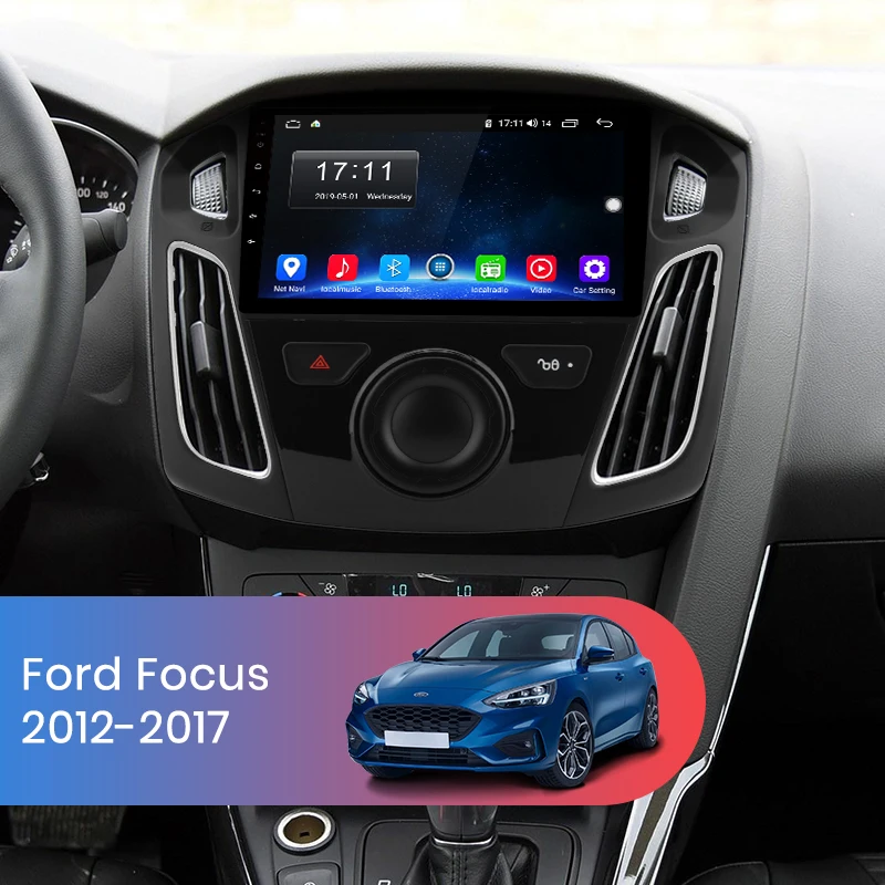 Clearance Junsun V1 Android 9.0 2G+32G DSP Car Radio Multimedia Video Player For Ford Focus 2012-2017 Navigation GPS 2din autoradio 1