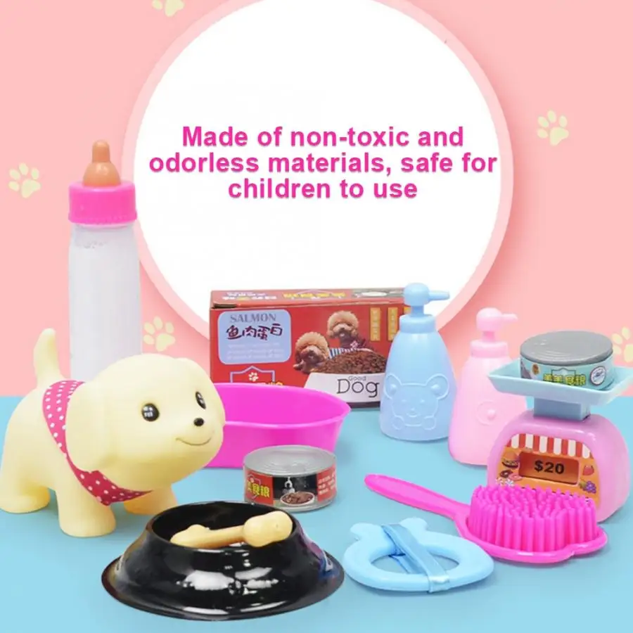Высокое моделирование мультфильм Pet Store игрушка набор родитель-ребенок Интерактивная игрушка смешная ролевая игрушка для детей Детский подарок