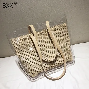 

[BXX] Summer Vintage Straw Bags For Women 2020 High Capacity Beach Crossbody Shoulder Bag Female Travel Handbags and Totes HM269