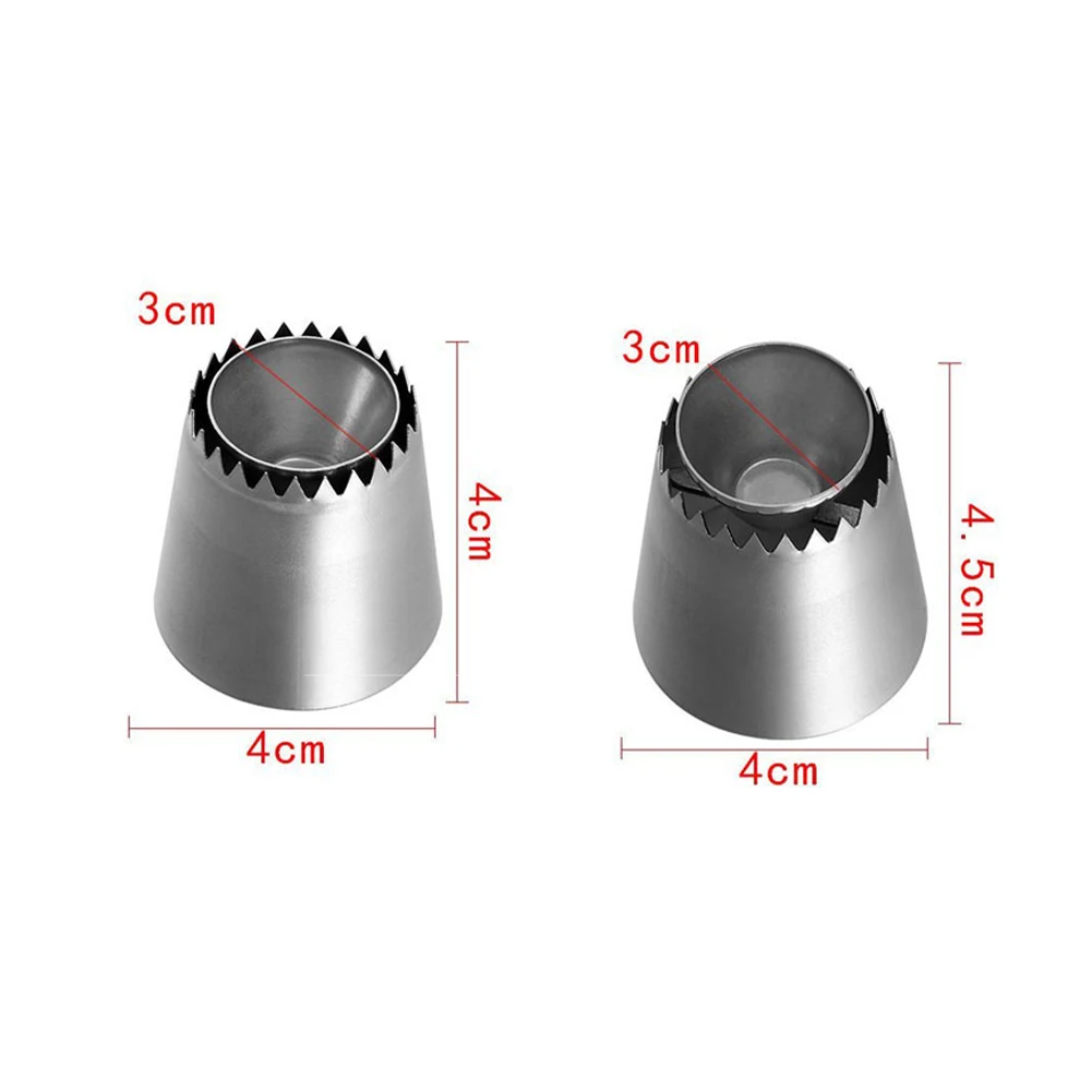 Ring Cookie Mold Pipe Nozzle Russia Nozzle Pipe Cake Decorating Pastry Tip Sandwich Cookie Nozzle Baking Tool Convenient Simple