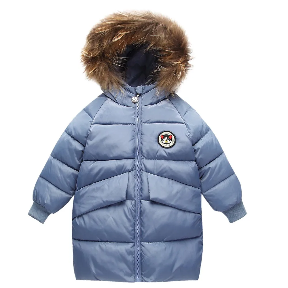 Light blue Осенне-зимние пальто с капюшоном для маленьких мальчиков и девочек, куртка-плащ, плотная теплая цветная верхняя одежда для детей - Цвет: Light blue