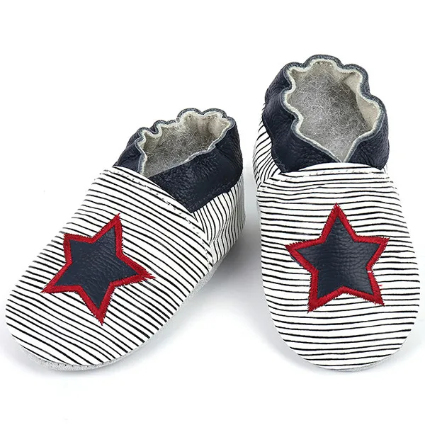 [Simfamily] Мягкая Нескользящая детская обувь из натуральной кожи для новорожденных мальчиков и девочек Мокасины для малышей от 0 до 24 месяцев - Цвет: NO8