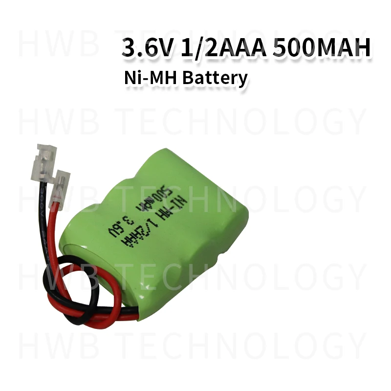 2 шт./партия Ni-MH 1/2AAA 3,6 V 400mAh Ni MH 1/3 AAA аккумуляторная батарея с вилками для беспроводного телефона