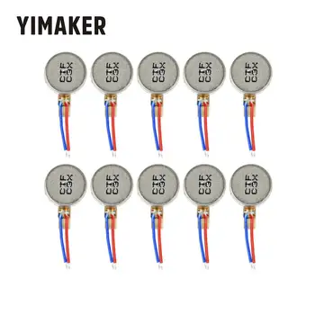 

YIMAKER 10pcs Mini Vibration Motor DC3V-4.2V 0930 Flat Button-type Moteur For Mobile Phone Tablet Household Appliances
