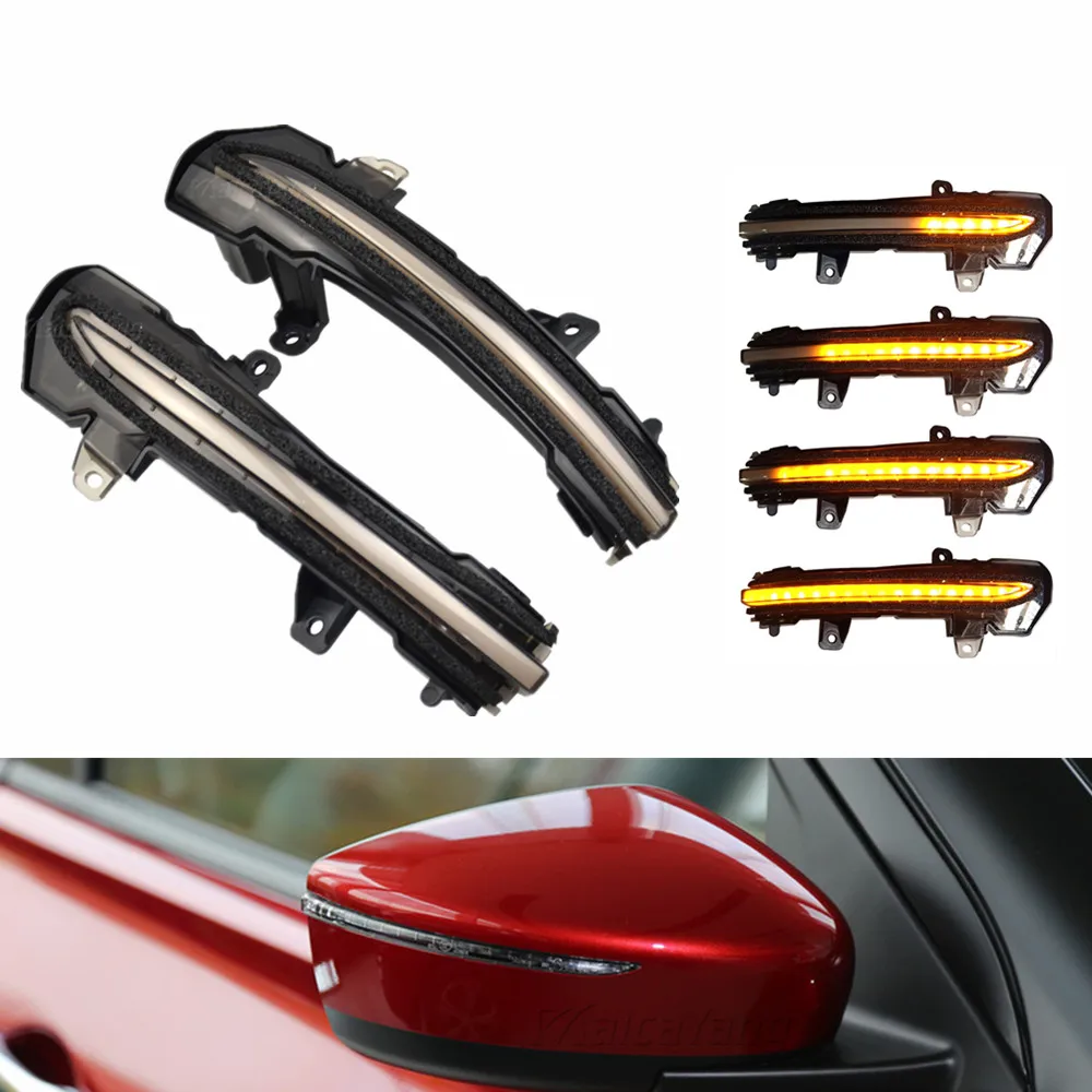 

Car LED Dynamic Turn Signal Blinker Sequential Side Mirror Indicator Light For Nissan Bluebird Lannia Sylphy 2015 2016 2017