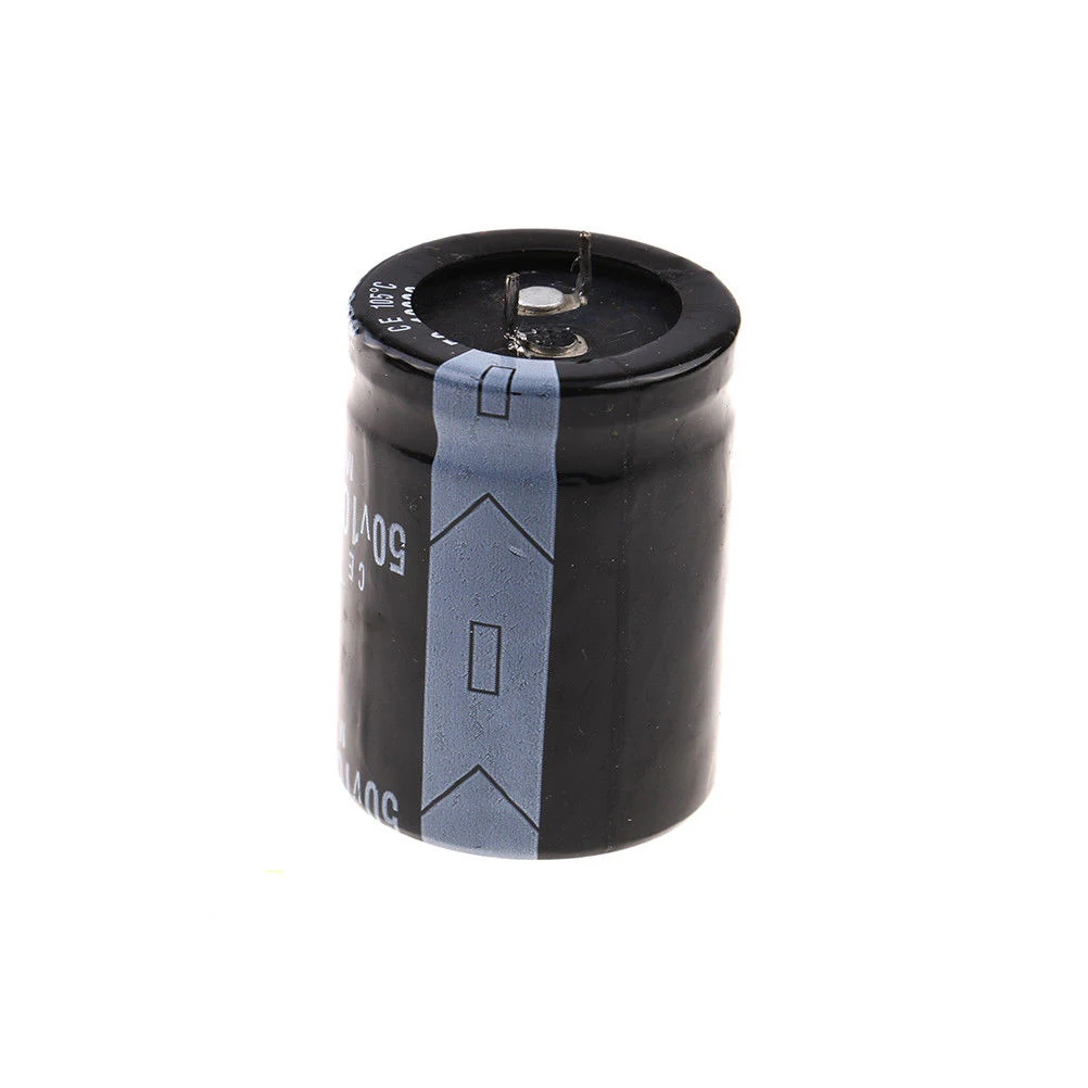 Capacitor 50Volt 10000MFD 105°C Aluminum Electrolytic 30mm×50mm Black Durable