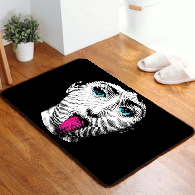 20 Fornasetti recatangle коврик впитывает грязь коврик для ванной комнаты нескользящий дверной коврик пол Грязезащитный коврик входной коврик человеческое лицо коврик под рыбу - Цвет: 20
