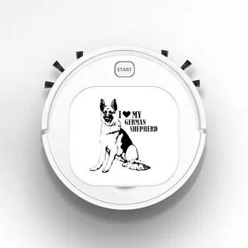 

Robot Vacuum Cleaner Intelligent Automatic Mopping Clean Robot for Hard Floor Carpet animal styling I love my German Shepherd