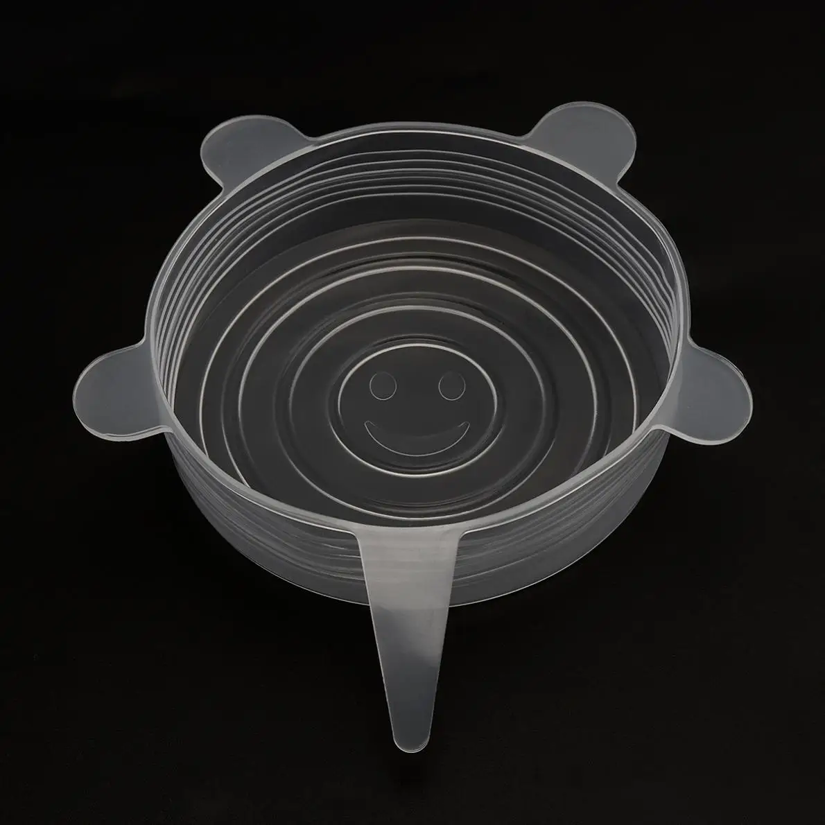 5 шт./лот, утолщенная универсальная круговая силиконовая растягивающаяся Крышка для хранения еды, крышка для чаши, кастрюля для-60~ 140 градусов Цельсия