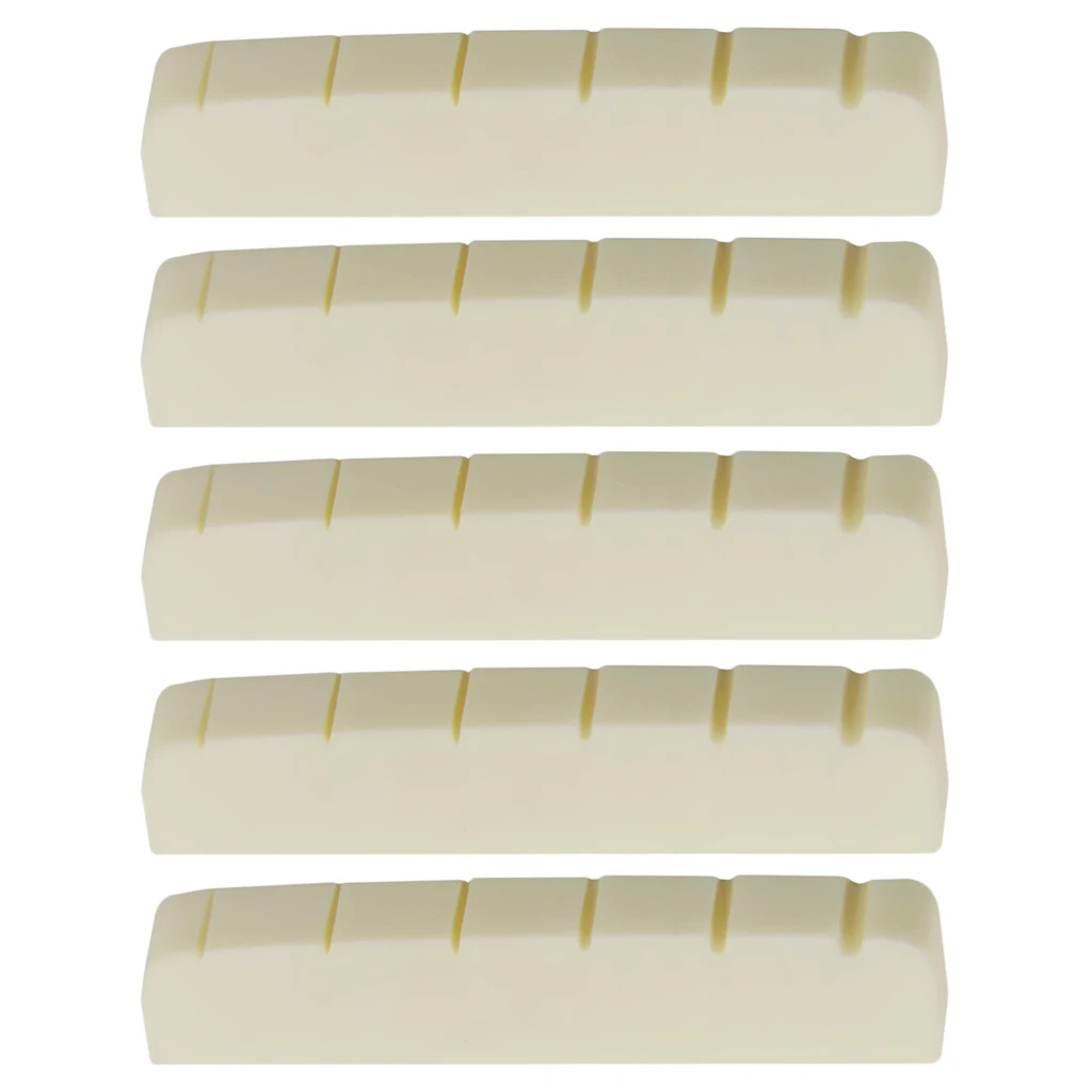 5x Quality 43mm Six String Buffalo Bone Nut for Les Paul Electric Guitar