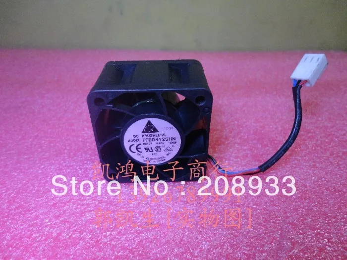 Для Delta FFB0412HN 12V 0.60A 4CM 4028 трехпроводный двойной шарикоподшипник | Электроника