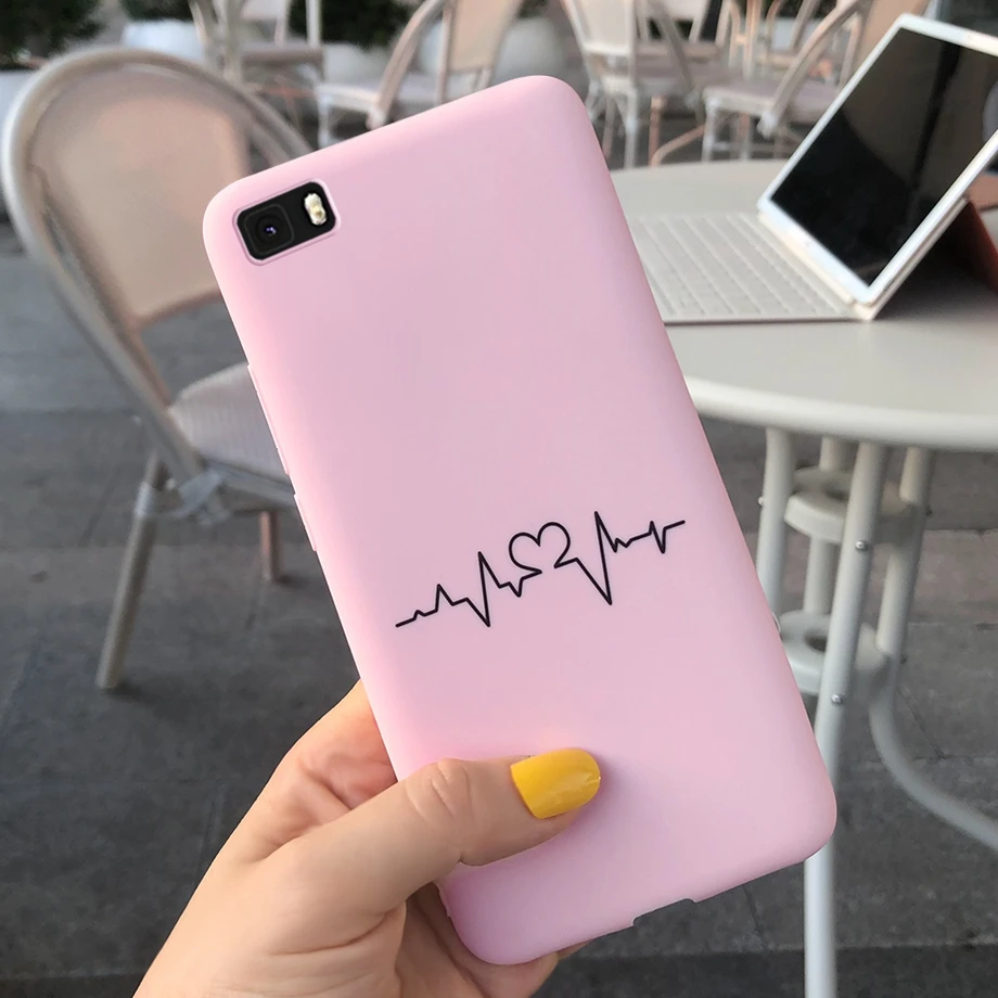 Мягкий чехол для Coque huawei P8 Lite, чехол, силиконовый чехол для Capas huawei P8 P 8 Lite ALE-L21 P8Lite, чехол, чехол - Цвет: Темно-серый