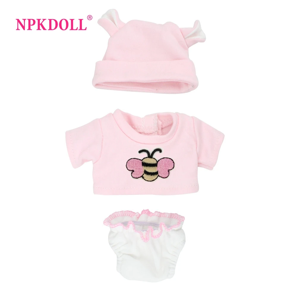 NPKDOLL Reborn baby Doll Одежда 10 дюймов кукла аксессуары Милая пчела модные костюмы Розовый Белый детский подарок на день рождения ручной работы унисекс