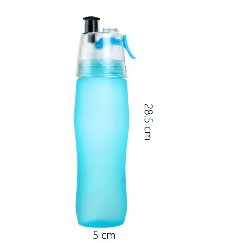 Yoga Camping Drinking Tools 740ML Scrub Sports Water Bottle Portable Plastic Spray Bottle Leakproof Travel Cup Candy Color