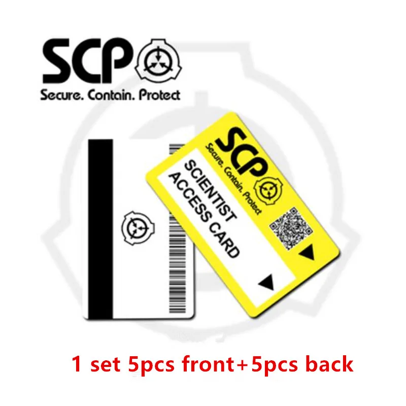 Наклейки для карт SCP специальные процедуры удержания основы Логотип Косплей карточная карта доступа - Цвет: 7