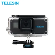 TELESIN 2300mAh запасная батарея+ Водонепроницаемый чехол для камеры GoPro Hero 7 6 Hero 5