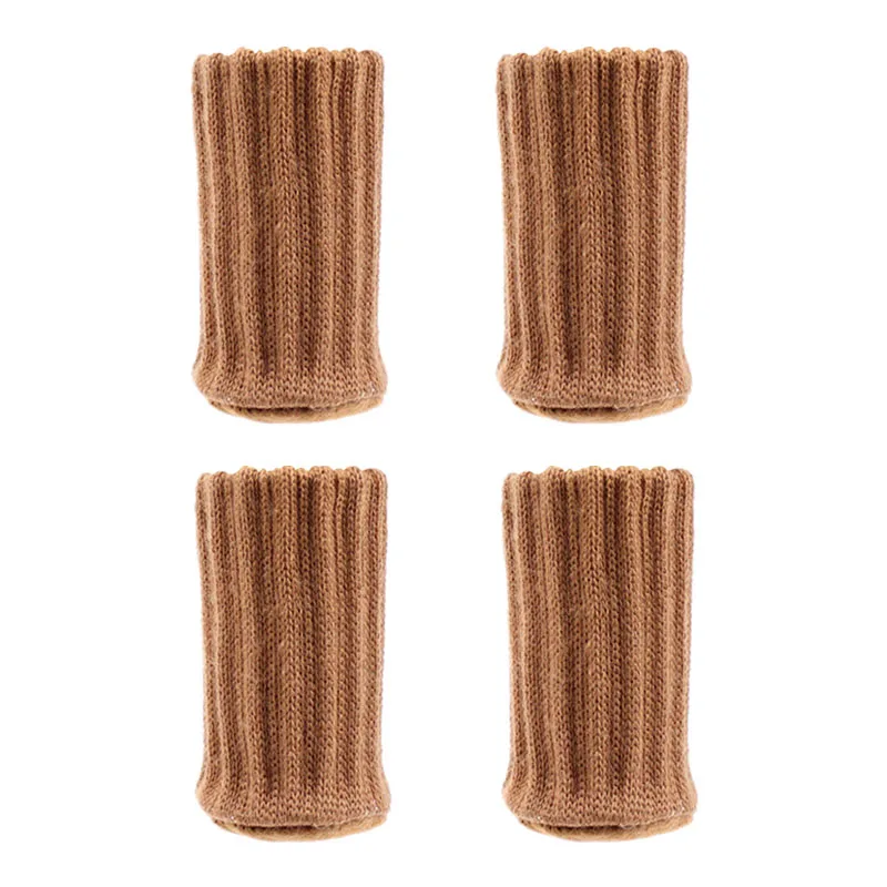 4Pcs table chair foot leg knit cover protector socks sleeve protect floor wBLUS 