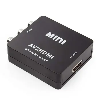 

Exquisitely Designed Durable RCA to HDMI Converter, Composite AV CVBS Video Adapter 720p 1080p for Wii NES SNES