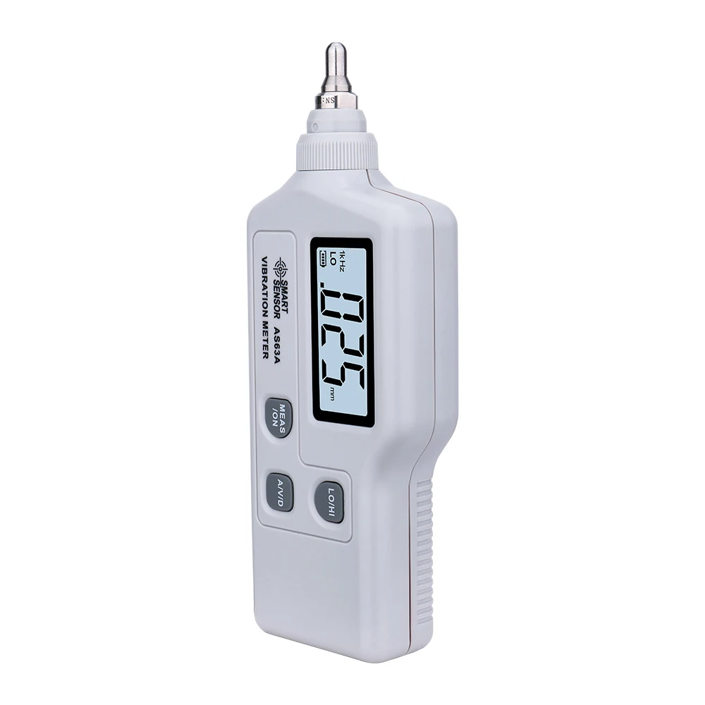portable vibration meter Smart Sensor AS63A acceleration / displacement / velocity Vibration measurer analyzer vibrometer