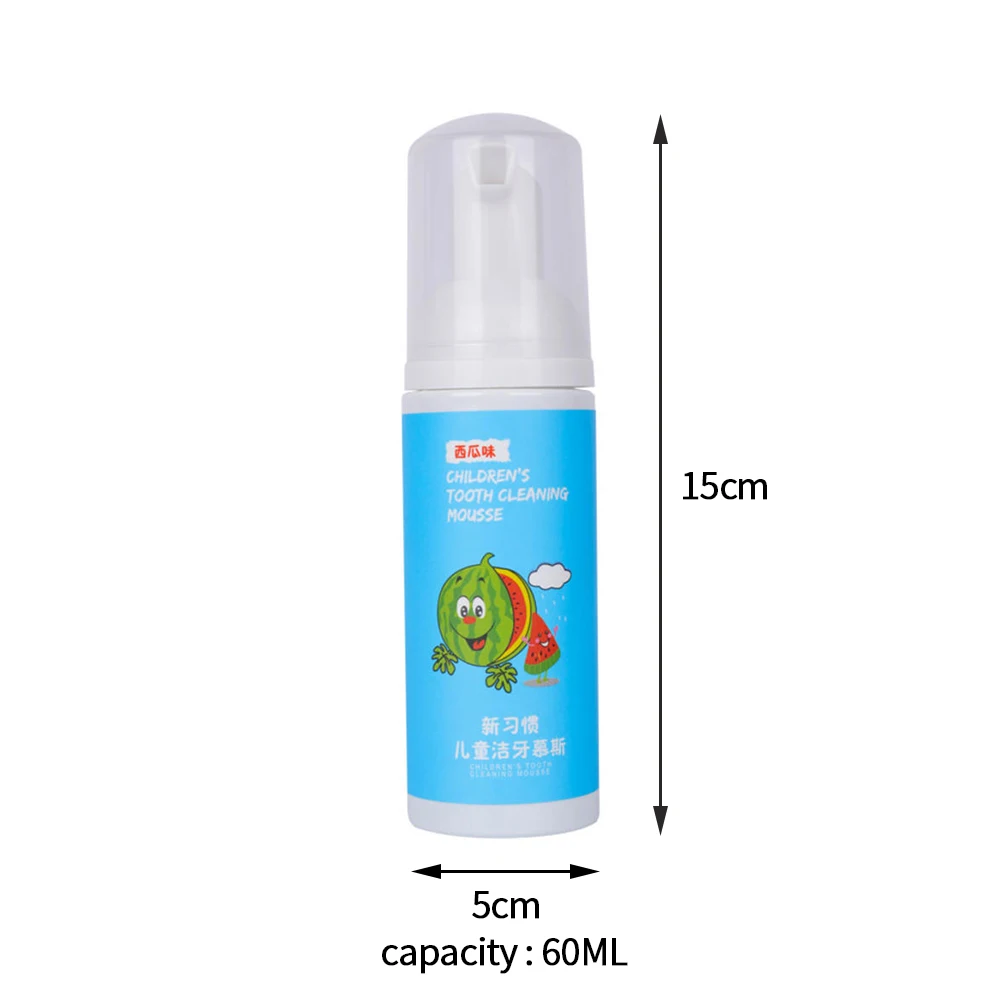 Children Mousse Toothpaste Tooth-pressing Foam Toothpaste Fluoride-free Anti-decayed For Whitening Stain Removal Kid Dental Care