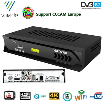 

Vmade 2020 DVB S2 receiver DVB satellite HD Receptor Full HD 1080p USB Wifi Free H.264 Support Dobly ac3 CCcam Europe TV Tuner