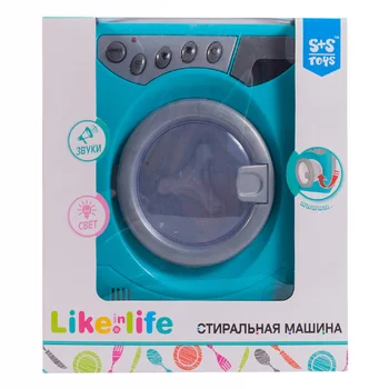 

Housekeeping Toys S+S Toys 200113217 Toy battery operated washing machine sound light Toys Hobbies Pretend Play 5-7 Years