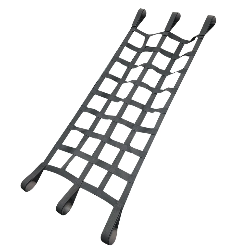 Heavy Duty Nylon Cargo Net Cover Back Window Roof Net Hammock Bed for Wrangler 97-17 Multifunctiona