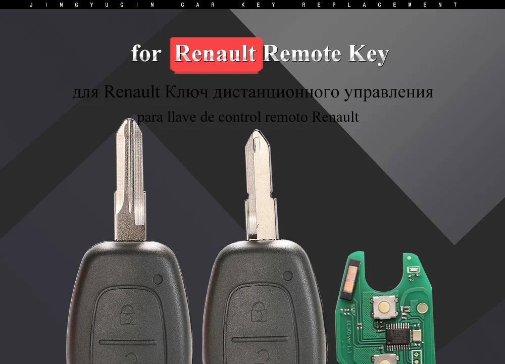 Keyforkess 2 pulsanti chiave a distanza per auto 433mhz ID46 Chip Transmister per Renault Traffic Master Vivaro Movano Kangoo Ne73 VAC102 lama 7 Keyforkess 2 pulsanti chiave a distanza per auto 433mhz ID46 Chip Transmister per Renault Traffic Master Vivaro Movano Kangoo Ne73 VAC102 lama - Hd986581b4c4046d9b653033a7cb368fbL