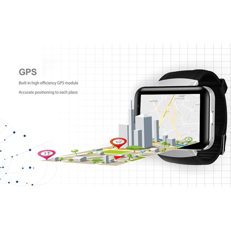 Смарт-часы с GPS-позиционированием 512 МБ ОЗУ 4 Гб ПЗУ | Электроника