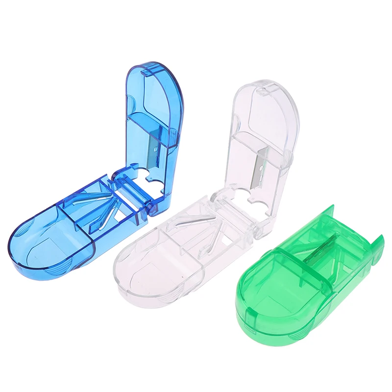 1pc Mini Travel Cutter Splitter Medicine Storage Splitters Cut Slicer