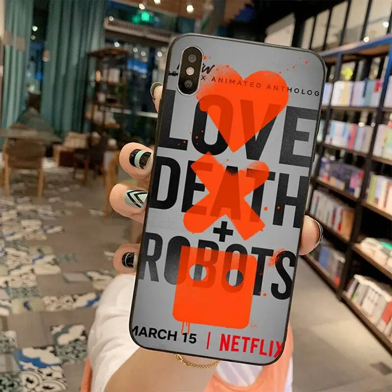 Мягкий черный чехол для телефона PENGHUWAN с анимацией Love Death & Robot iPhone 11 pro XS MAX 8 7 6 6S Plus X