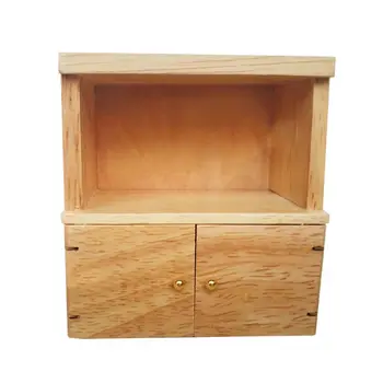 

1:12 Dollhouse Miniature Cabinet Wooden Bedroom Storage Cupboard Mini Furniture